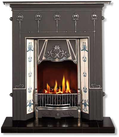 The Amsterdam Art Nouveau Style Fireplace