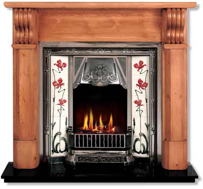 The Toulouse Art Nouveau Style Fireplace