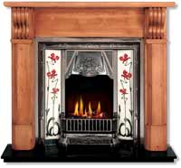 The Toulouse Art Nouveau Style Fireplace insert