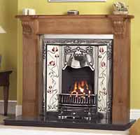 The Belmont Art Nouveau Style Fireplace insert