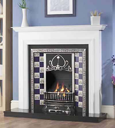 The Brecon Art Nouveau Style Fireplace Insert 