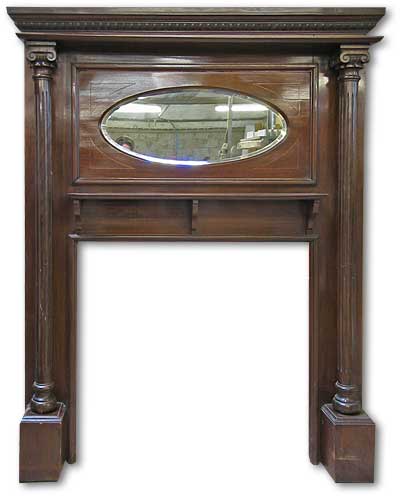 1920s Oak Mantel