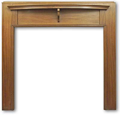 Edwardian mahogany mantel with caddy top