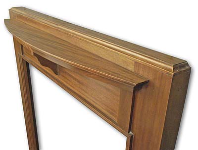 Edwardian Mahogany Mantel with Caddy Top