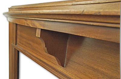 Edwardian Mahogany Mantel with Caddy Top