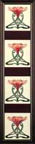 Tiffany  tileset Burgundy and  Ivory
